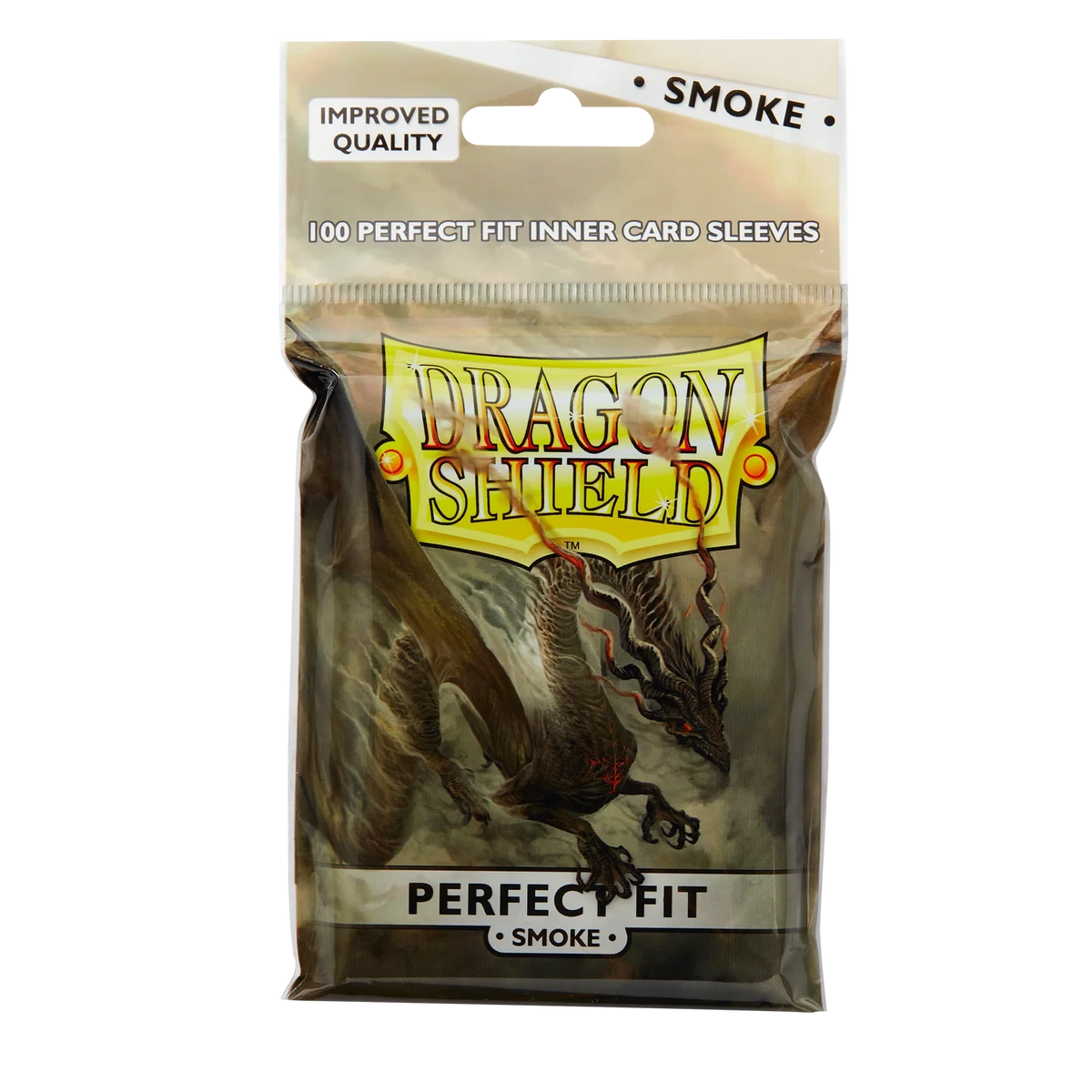 Dragon Shield Perfect Fit Smoke Inner Sleeves – 100 Count Pack