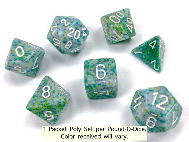 Chessex: Pound-O-Dice™ - 1 lb Bulk Polyhedral Assortment (Approx 80-100 Dice)