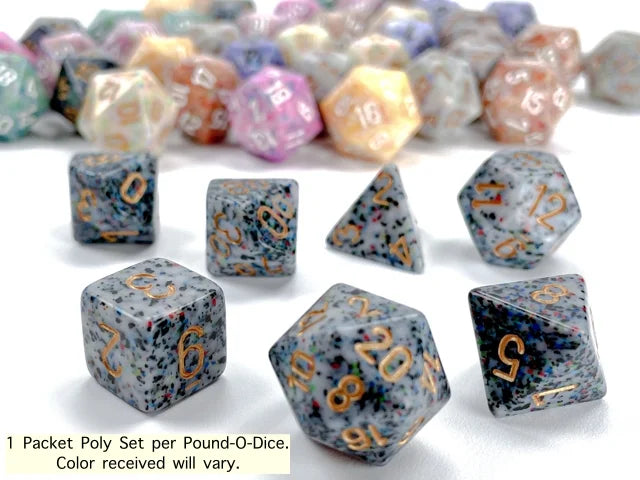 Chessex: Pound-O-Dice™ - 1 lb Bulk Polyhedral Assortment (Approx 80-100 Dice)