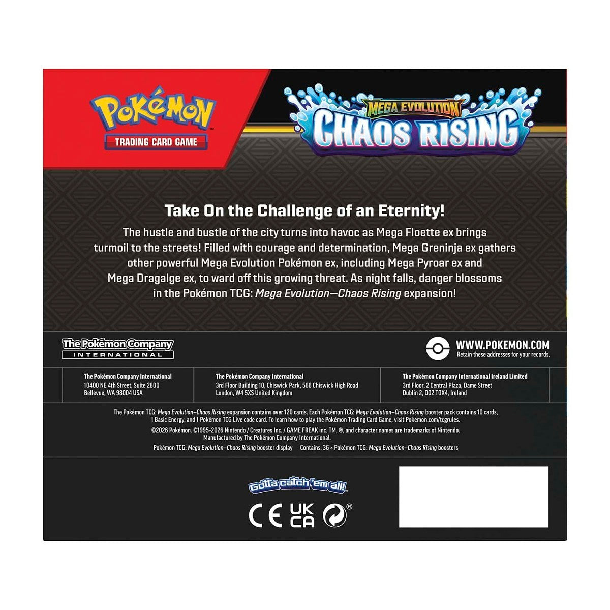 Pokemon TCG: Chaos Rising - Booster Display Box (36 packs)