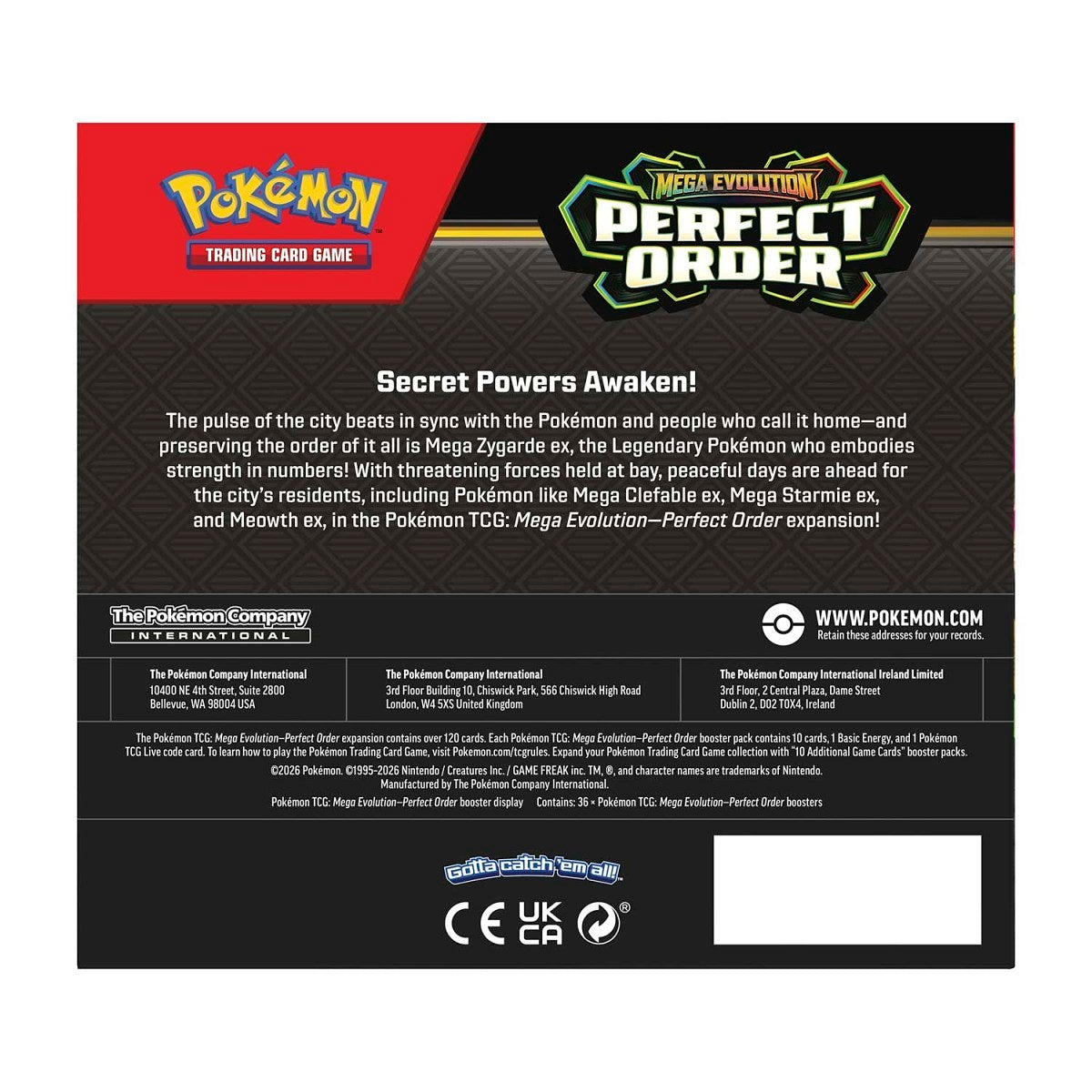 Pokemon TCG: Perfect Order - Booster Display Box (36 packs)