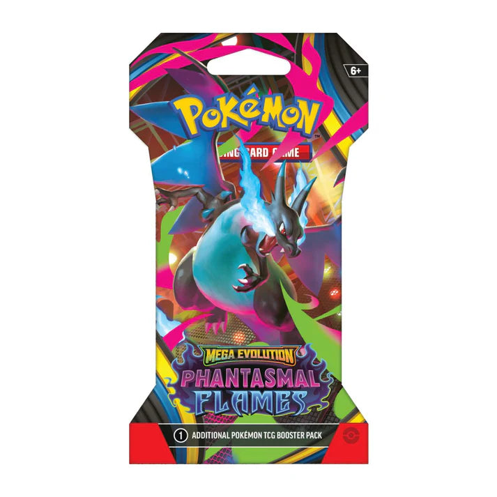 Pokémon TCG: Phantasmal Flames - Sleeved Booster Pack (10 Cards)