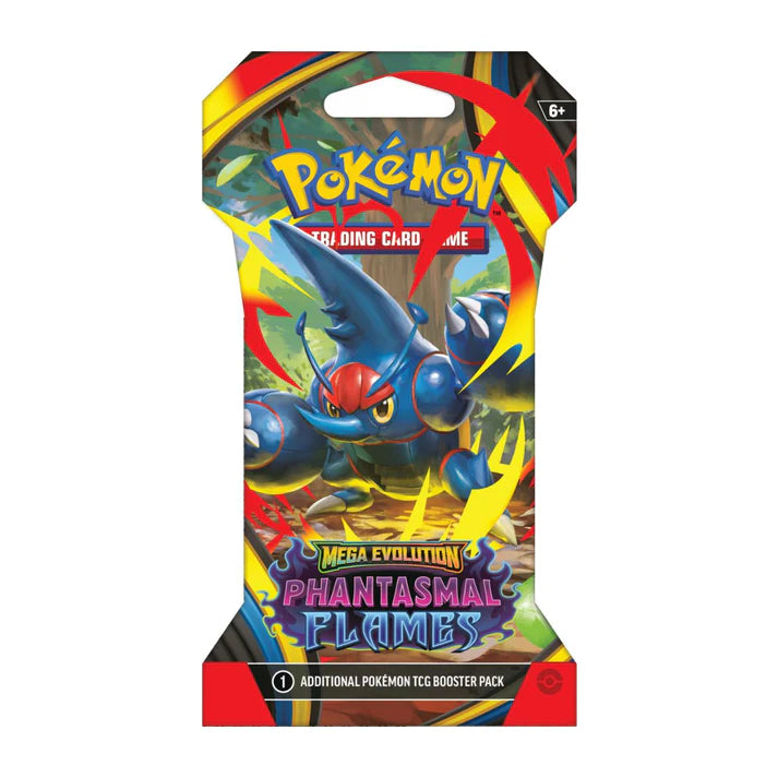 Pokémon TCG: Phantasmal Flames - Sleeved Booster Pack (10 Cards)