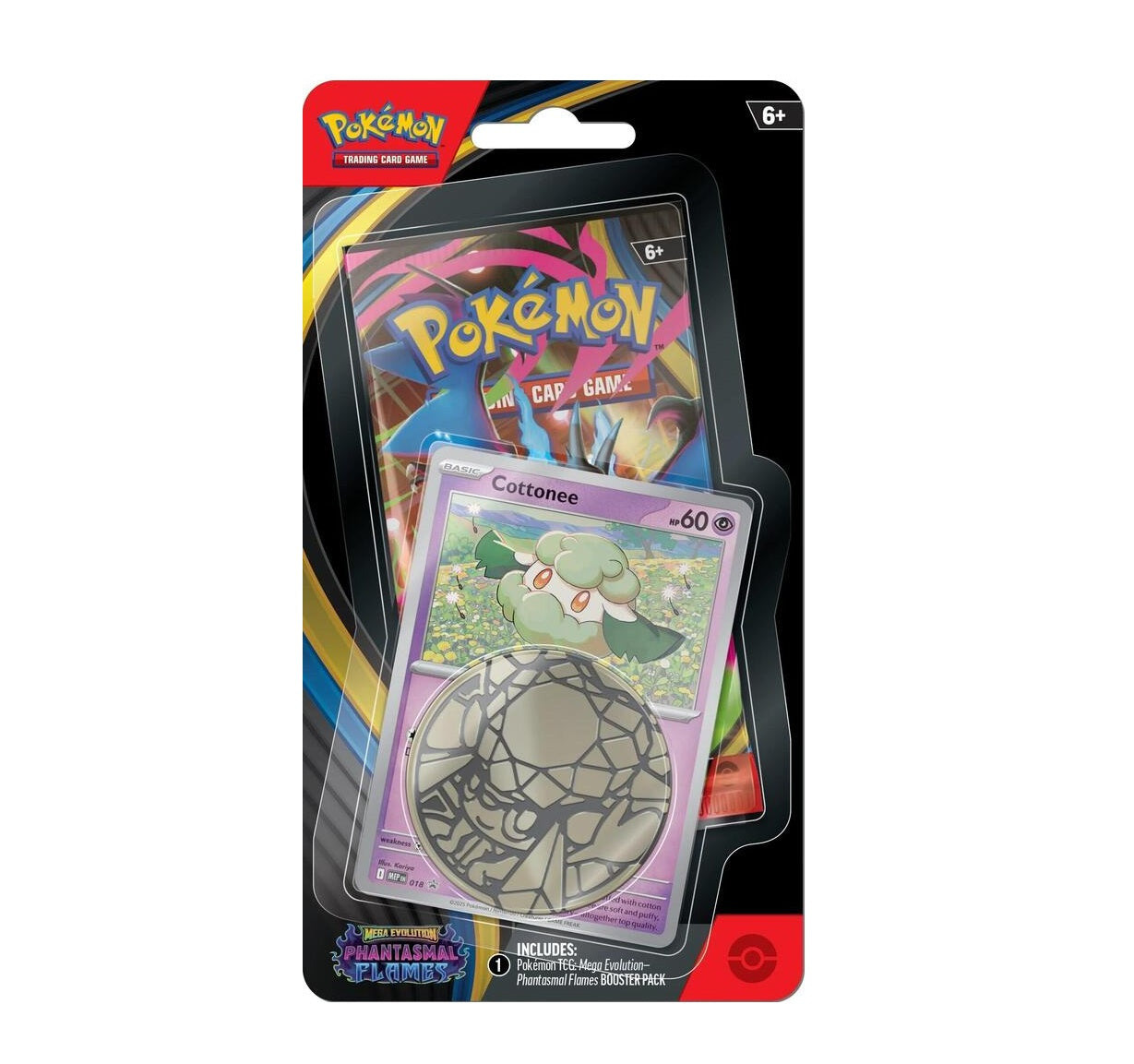 Pokémon TCG: Phantasmal Flames - Checklane Blister - Cottonee