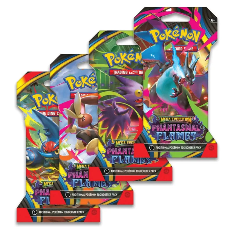 Pokémon TCG: Phantasmal Flames - Sleeved Booster Pack (10 Cards)