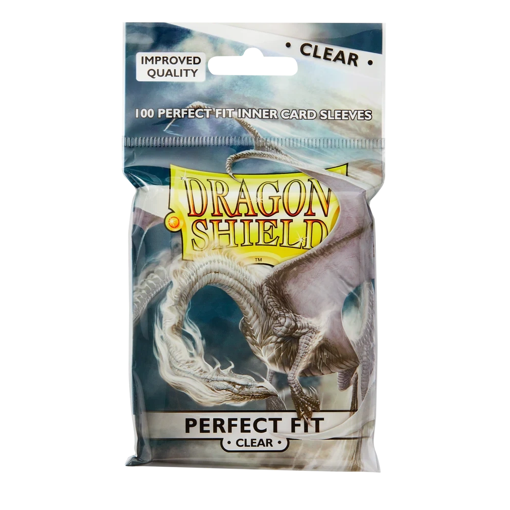 Dragon Shield Perfect Fit Sleeves (Clear) – 100 Count Pack