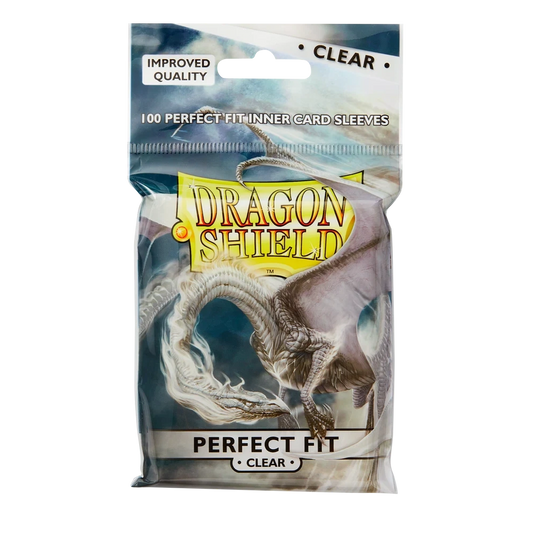 Dragon Shield Perfect Fit Sleeves (Clear) – 100 Count Pack