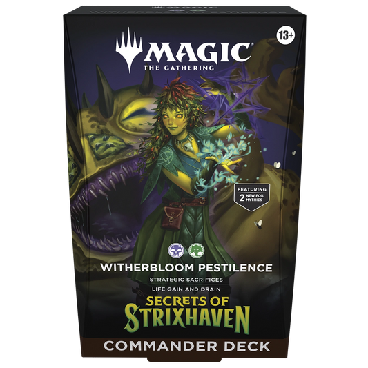 Magic: The Gathering - Secrets of Strixhaven Witherbloom Pestilence - Commander Deck